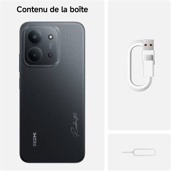 XIAOMI - Redmi Note 15C - 4 / 256 GB - Sort