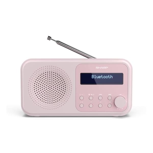 Radiopportabel - SHARP - DR-P420 (PK) - DAB/DAB+/FM - Bluetooth - USB/batteri strömförsörjning