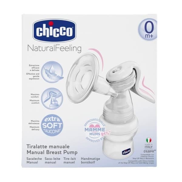 CHICCO Natural Feeling manuaalinen rintapumppu