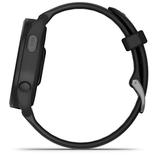 Tilsluttet GPS-ur - GARMIN - Forerunner 165 - 1,2" - Sort med sort og grå rem