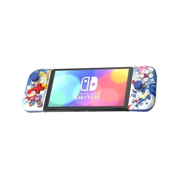 HORI Split Pad Compact (Sonic) bærbar controller til Nintendo Switch og Nintendo Switch OLED-model - Officiel licens