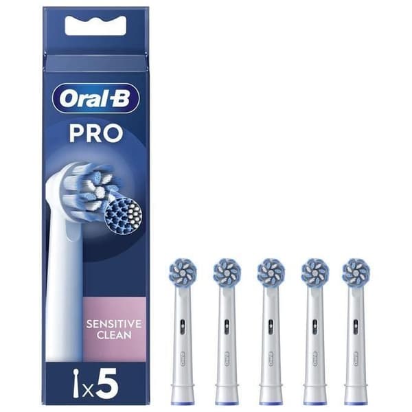 Reservedele - BRAUN - Pro Sensitive Clean - 5 hoveder - Ultra-bløde børster - Blå