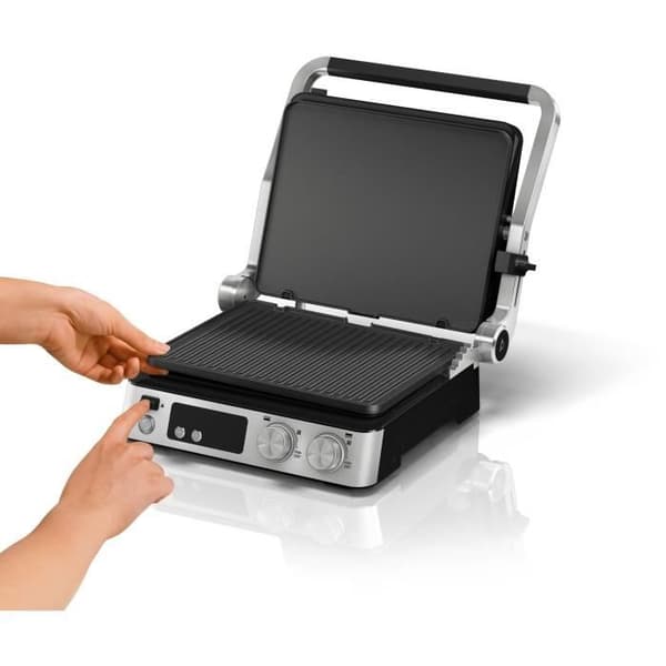 Monitoimigrilli - BRAUN - Multi Grill 7 - 2000 W - 3 lämmitysasetusta - Musta / Teräs