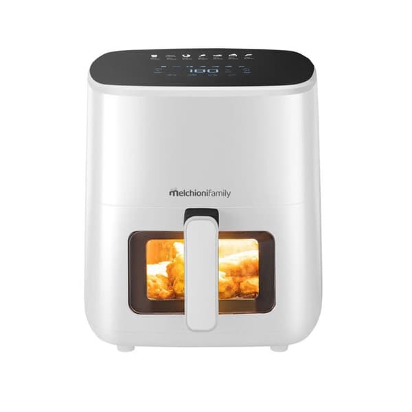 Melchioni Luftfritös Marianna Ny 5L 1500W Touchdisplay 7 Program Timer 60 min 80°-200°C Vit