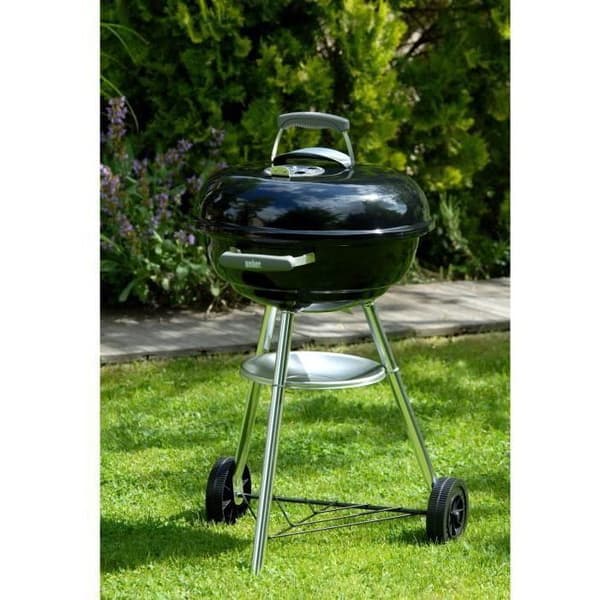 WEBER Kulgrill COMPACT KETTLE Ø47cm - Stegeoverflade: 43,5cm - Sort