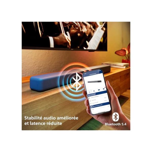 Ljudbar - PHILIPS - 2.0 160W - Dolby Digital Plus - DTS Virtual:X - Bluetooth LE 5.4, HDMI ARC
