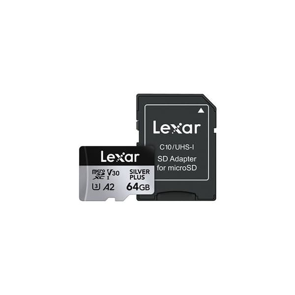 Lexar XC 64GO SILVER PLUS micro SD muistikortti