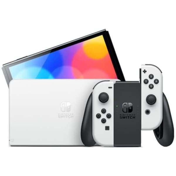 Nintendo Switch-konsol - OLED-model • Hvid
