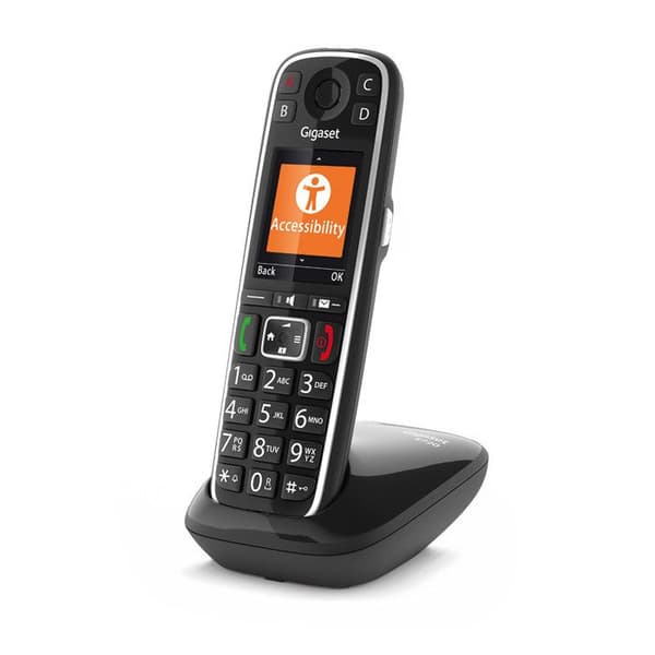 Analog telefon/DECT - SIEMENS - Gigaset E720 - Sort - 200 indgange - Håndfri