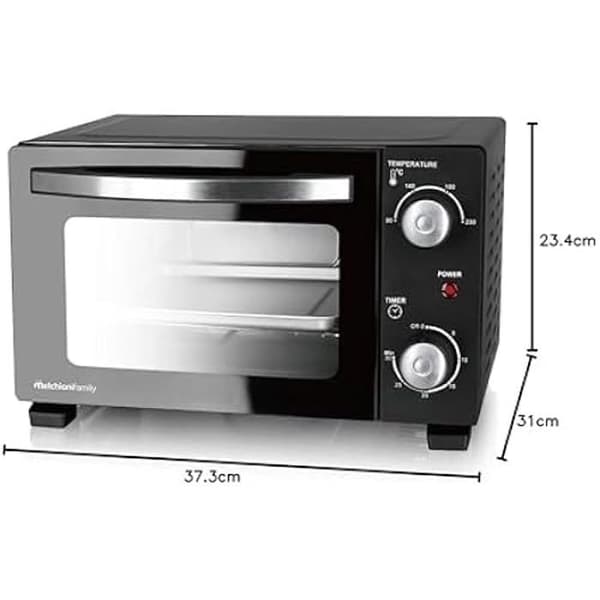 Fire elektrisk - MELCHIONI - DEVIL 11 - 11L - 800W - 230°C - Timer 30 minutter