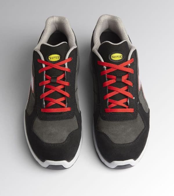 Säkerhetsskor - DIADORA - RUN NET AIRBOX LOW S3 SRC - Läder - Grå/Röd - Andningsbara
