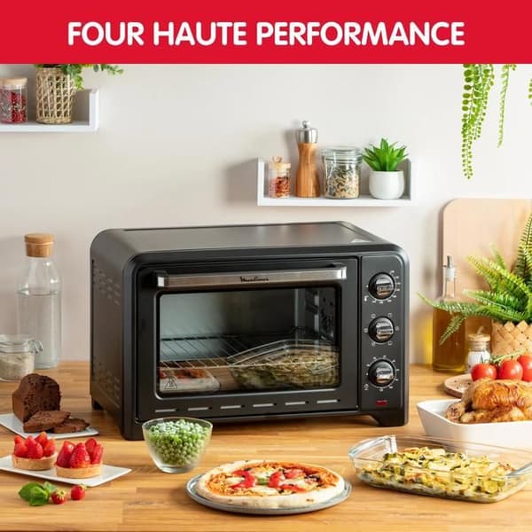 Moulinex Optimo 33L Stående Elektrisk Ovn, Varmluft, 6 Tilberedningsmetoder, OX464810