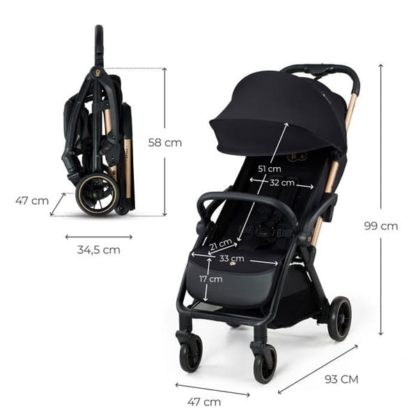 KINDERKRAFT - APINO - 4 pyörää - Musta