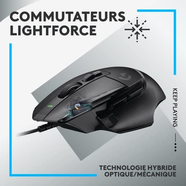Gaming mus - Kablet - Logitech G - G502 X - Sort