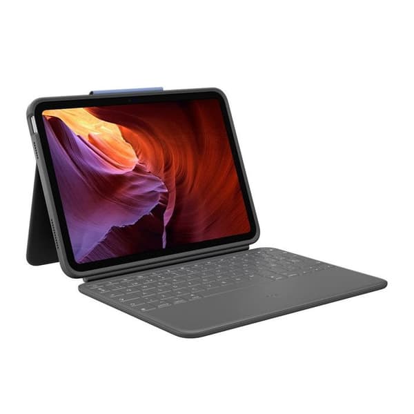 Logitech Rugged Folio Beskyttelsese case til iPad (10. generation) - Sort - Stødabsorberende - Smart Connector