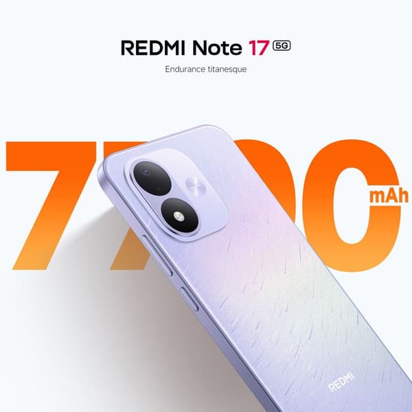 REDMI Note 17 5G - Smartphone - 6+256 GB - Batteri 7700 mAh - Blå