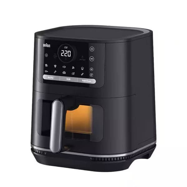 Braun Luftfriture HF5075 2000W 6L 20 Programmer Keramisk Belægning Sort/Grå
