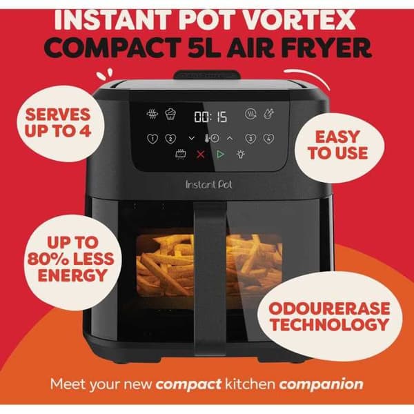 Instant Vortex ClearCook OdorErase 5L Ilmakypsennin EU