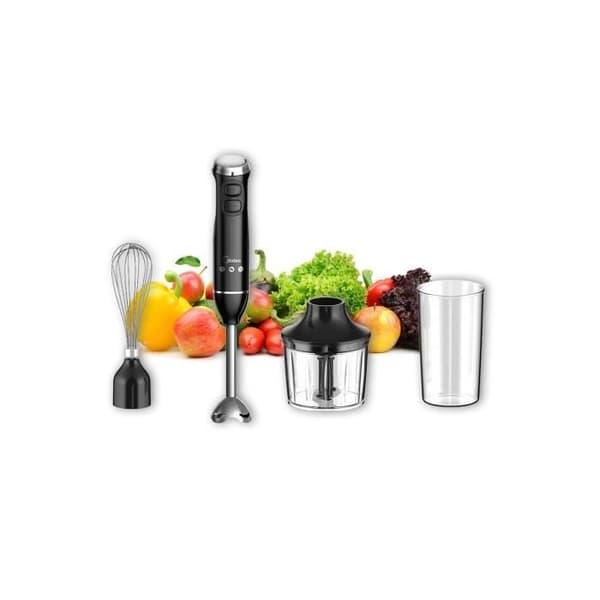 Stavblender - Midea - 6000 Serie - 600 W - Rustfrit stål - Sort