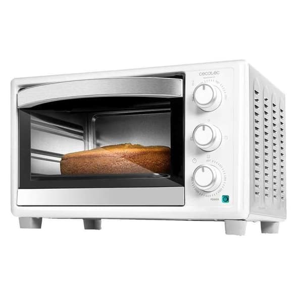 Cecotec Bordovn Bake&Toast 2300 Hvid, 23 L, 1500 W, 3 opvarmningsmetoder, Timer 60 minutter