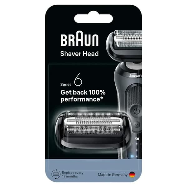 Braun 053211 Barberhoved Sort, Rustfrit stål