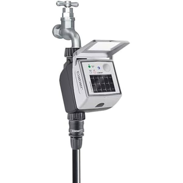 Automatisk bevattningsprogrammerare - CLABER - Tempo myAquaSolar - Bluetooth - Veckoprogrammering - Vit