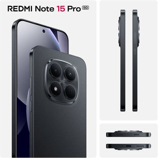 XIAOMI - Redmi Note 15 Pro 5G - 8 / 256 GB - Sort