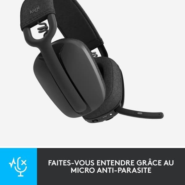 Hovedtelefoner - Trådløse - Logitech - Zone Vibe 100 - Bluetooth - Støjreducerende - Grafit