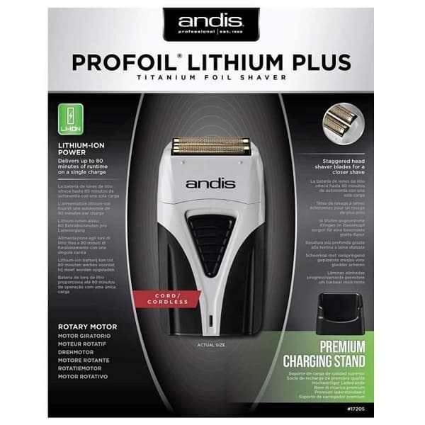 Andis ProFoil Lithium Plus, Grå og Sort - AS17205