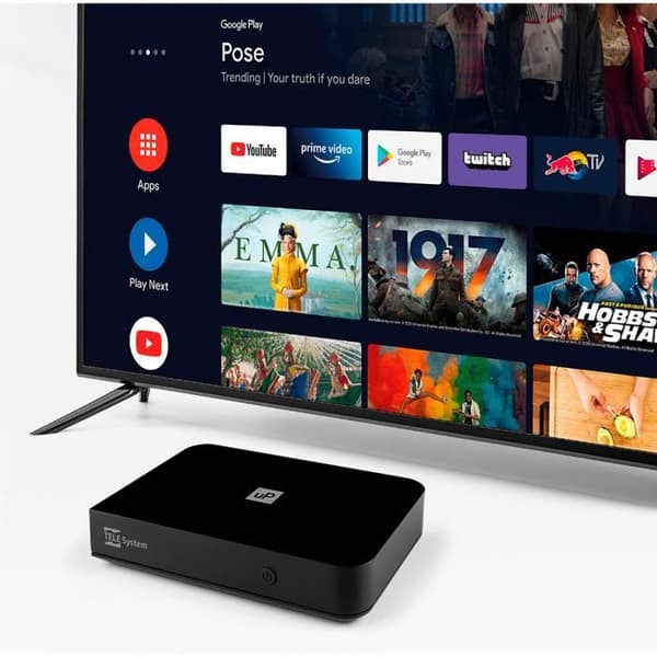 Android TV Dekoder - TELE SYSTEM - UP T2 4K - ULTRA HD - DVB-T2 HEVC - Smart TV Opgradering