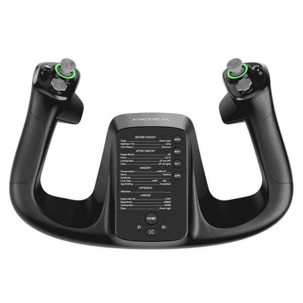 Flysimulator - MOZA RACING - MFY Yoke - USB - Kompatibel med Windows 10 - Sort