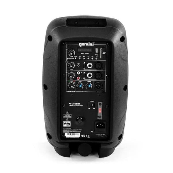 Gemini AS2108BT Bluetooth-kaiutin 500W MP3 8" Woofer Musta