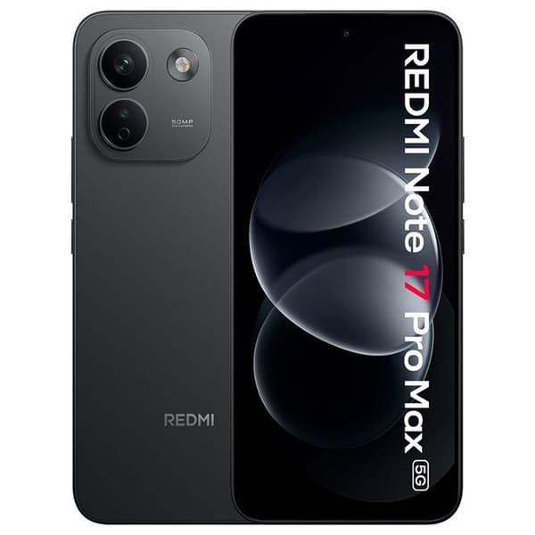 REDMI Note 17 Pro Max 5G - Smartphone - 8+512 GB - Batteri 9210 mAh - Sort