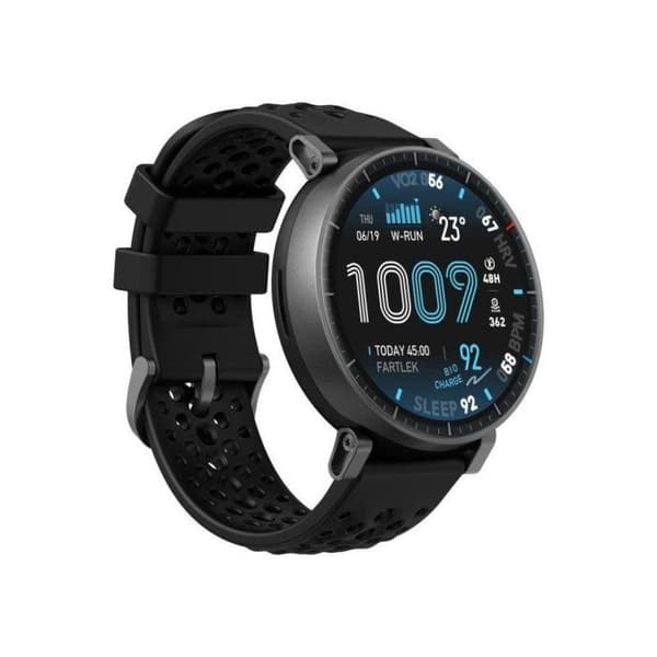 Amazfit Active Max Bluetooth NFC 48 5mm AMOLED Sort Vandtæt 5ATM Pulsmåler