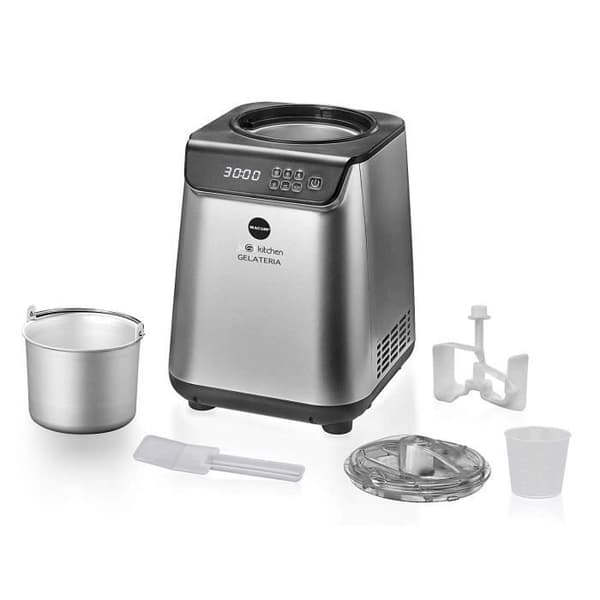 MACOM 872 Ismaskine med kompressor 1,2 L - Sort/Sølv, LCD-skærm, 135 W