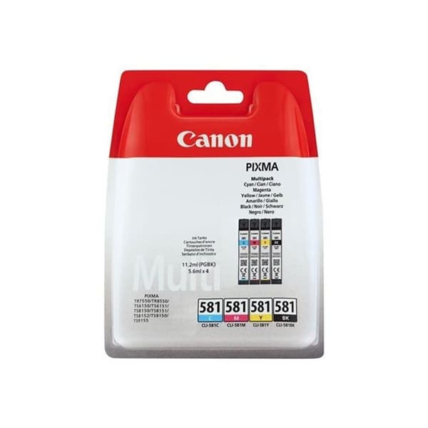 Blækpatron - Canon - CLI-581 - Multi-farvet - Inkjet - Pack på 4