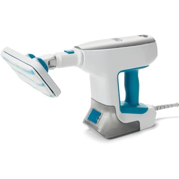 Multifunktions dampmoppe - BLACK & DECKER - BHSM15FX08-QS - 1500 W - 8 tilbehør - Hvid / Grå / Blå