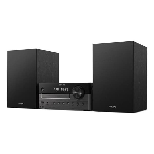 Philips TAM4505M2/12 Hi-Fi Mikrosystem 80W med Bluetooth, DAB+, CD, USB - Sort/Grå