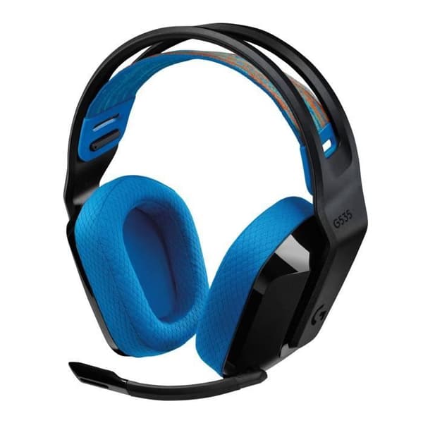 Gaming headset - Trådløs - Logitech G - G535 Lightspeed - PS5, PS4, PC, MAC - Sort/Blå