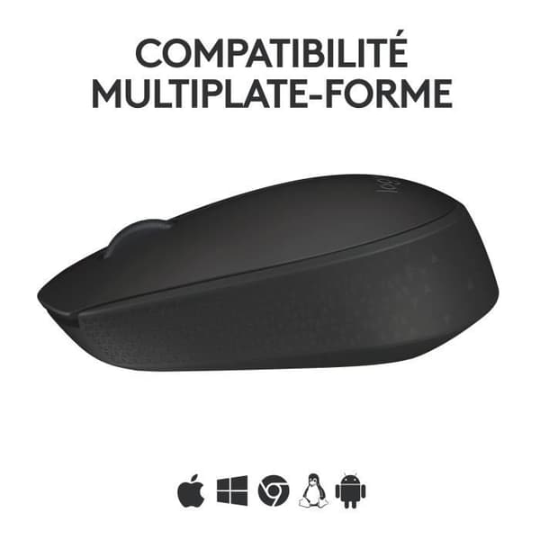 Hiiri - Langaton - Logitech - M171 - Musta - Ambidextrinen