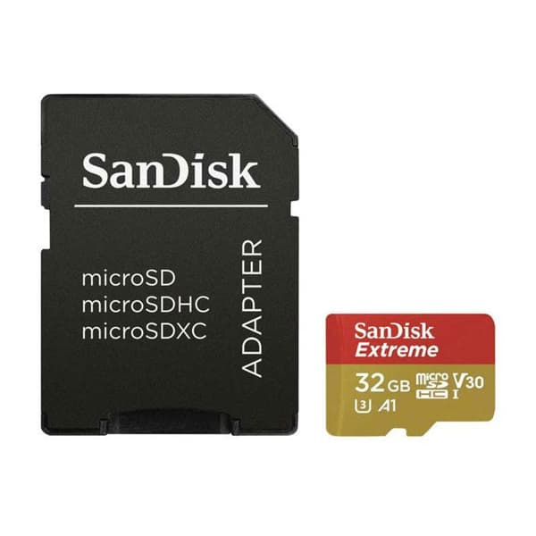 SANDISK EXTREME 32GB microSDHC-kortti - Mukana sovitin