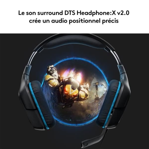 Gaming headset - Wired - Logitech G - G432 - USB - Xbox One, PS4, Switch, PC, MAC - Black
