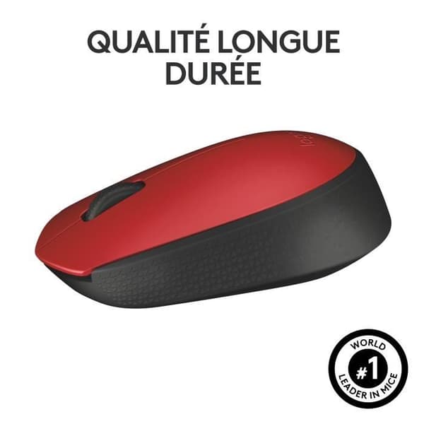 Hiiri - Langaton - Logitech - M171 - Punainen - Ambidextrous