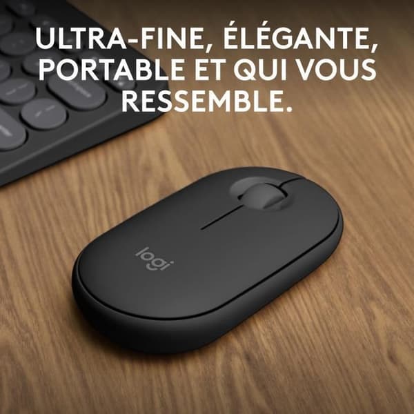 Mus - Trådløs - Logitech - Pebble Mouse 2 M350s - Grafit