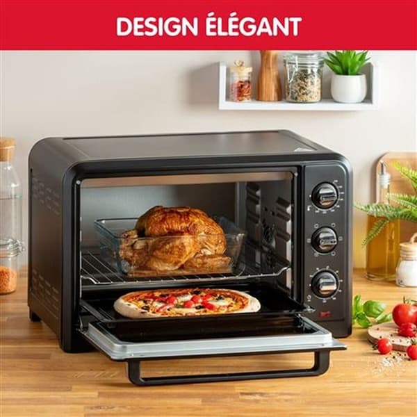 Moulinex Optimo 33L Stående Elektrisk Ovn, Varmluft, 6 Tilberedningsmetoder, OX464810