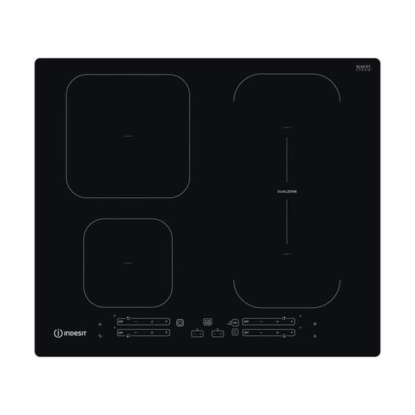 INDESIT IB 65B60 NE SORT INTEGRERET (PLACERING) 59 CM PLADE MED ZONE TIL