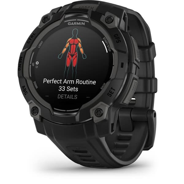 Connected watch - GARMIN - Instinct 3 - 1,2" - 45 mm - Amoled - Sort