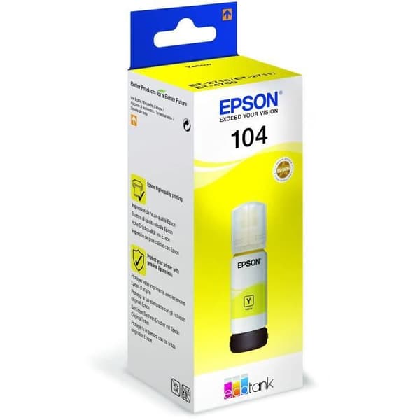 Epson ECOTANK 104 YELLOW mustepatruuna