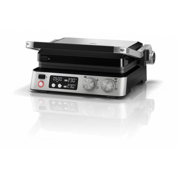 Monitoimigrilli - BRAUN - Multi Grill 7 - 2000 W - 3 lämmitysasetusta - Musta / Teräs