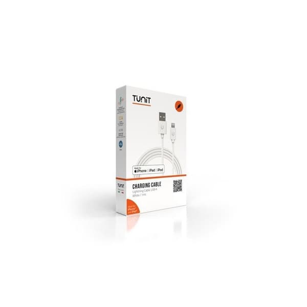 TUNIT USB A Kabel Hvid 1m - TTLW00